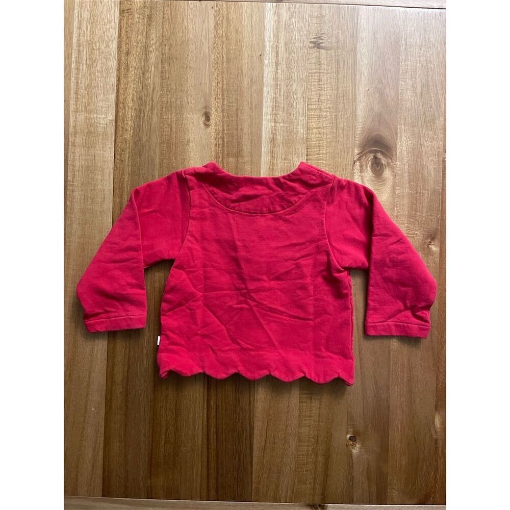 Jacadi Baby Girl Red Pink Fuchsia Cardigan Size 24 Months - Picture 5 of 5